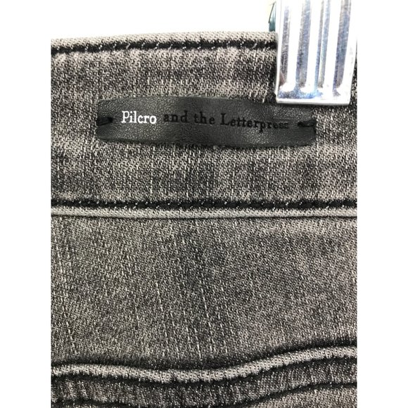 Anthropologie Pilcro and the Letterpress High Rise Denim Jegging Faded Black 32 - Picture 6 of 7